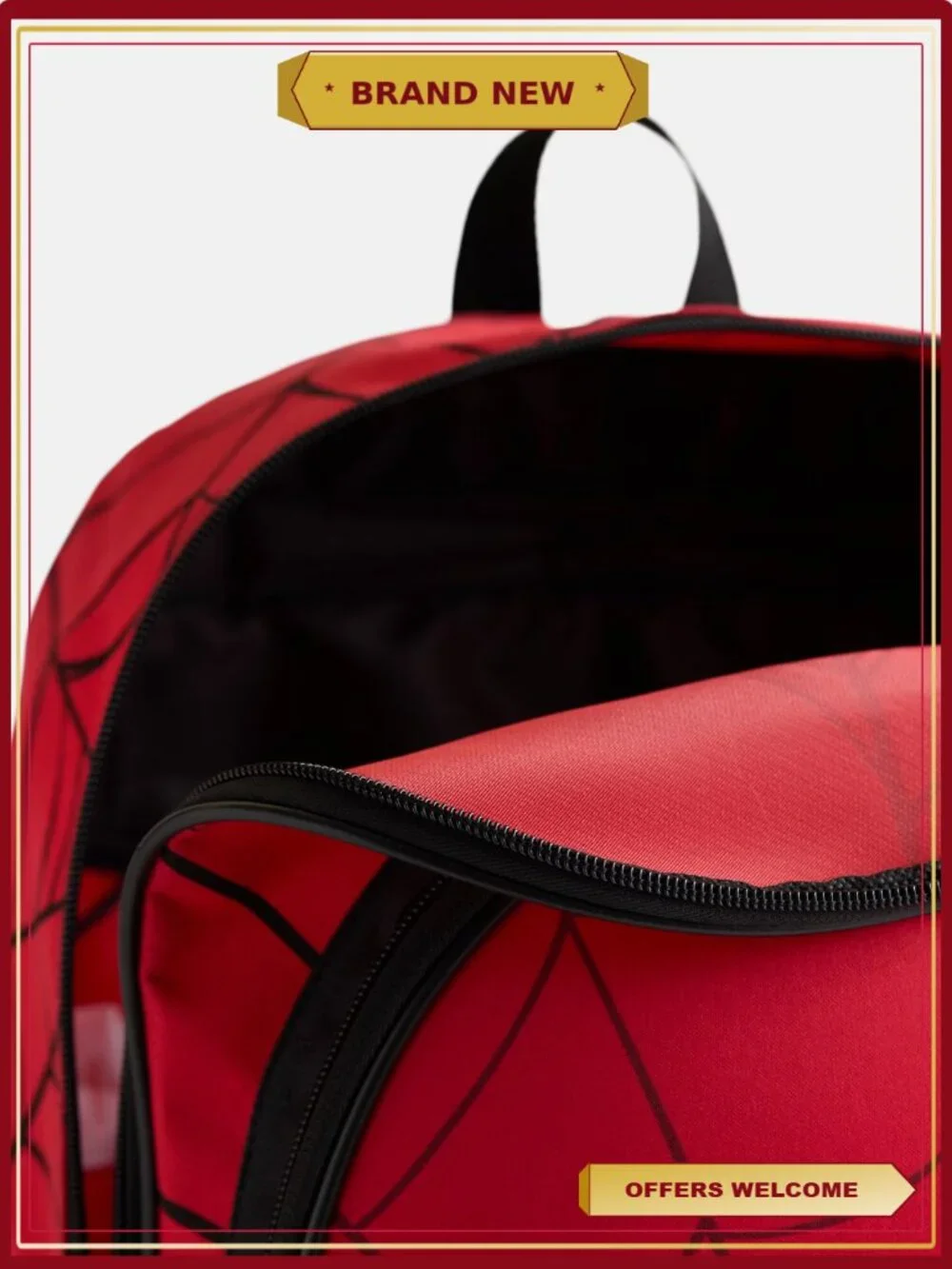 Marvel Spider-Man Boys Light Up Backpack with Motion-Activated Front Pocket